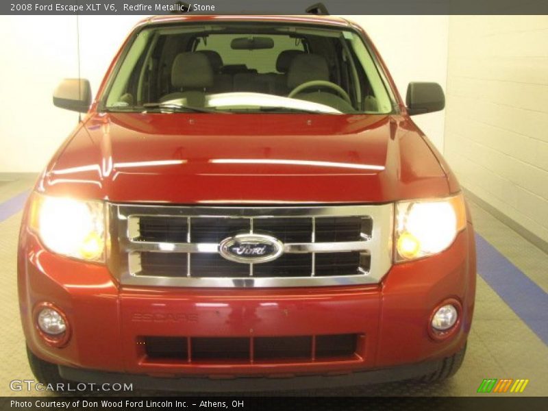 Redfire Metallic / Stone 2008 Ford Escape XLT V6