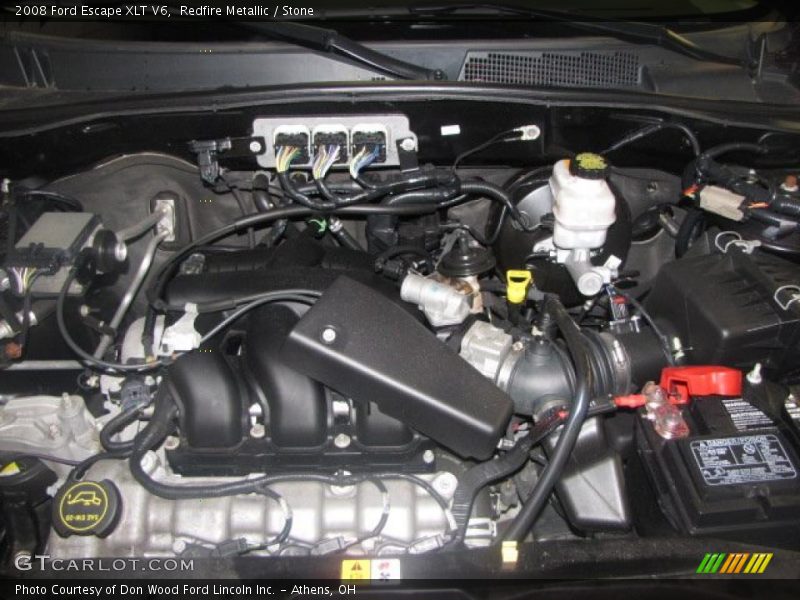 Redfire Metallic / Stone 2008 Ford Escape XLT V6