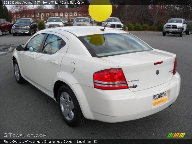 Stone White / Dark Slate Gray 2010 Dodge Avenger SXT