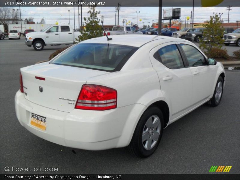 Stone White / Dark Slate Gray 2010 Dodge Avenger SXT