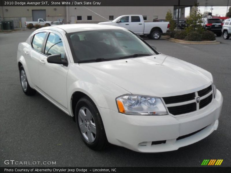 Stone White / Dark Slate Gray 2010 Dodge Avenger SXT