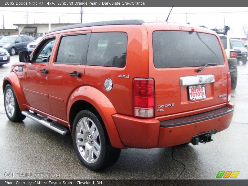 Sunburst Orange Pearl / Dark Slate Gray/Orange 2009 Dodge Nitro R/T 4x4