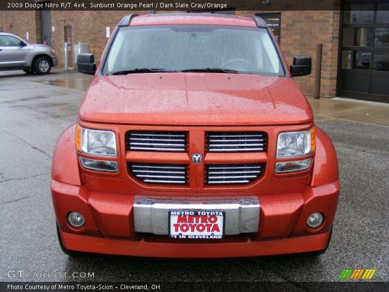 Sunburst Orange Pearl / Dark Slate Gray/Orange 2009 Dodge Nitro R/T 4x4