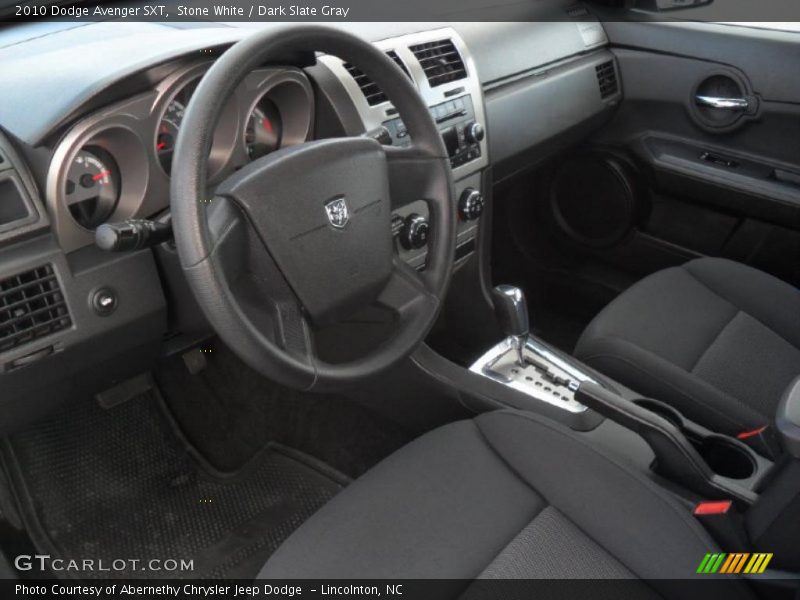 Stone White / Dark Slate Gray 2010 Dodge Avenger SXT