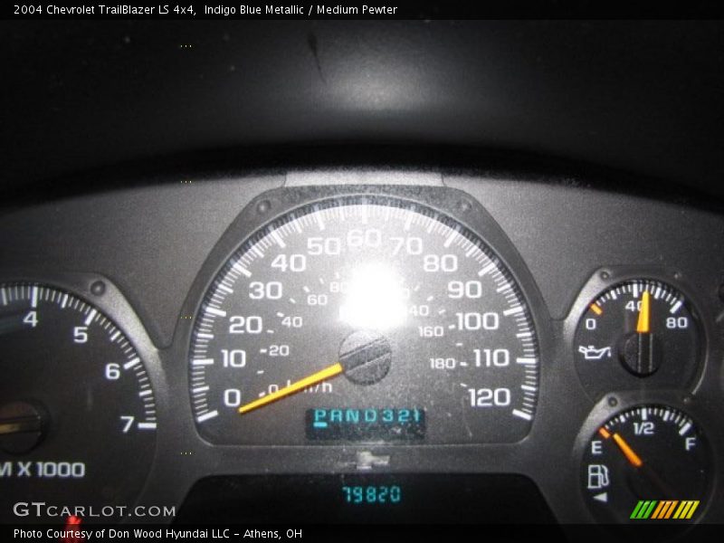 Indigo Blue Metallic / Medium Pewter 2004 Chevrolet TrailBlazer LS 4x4