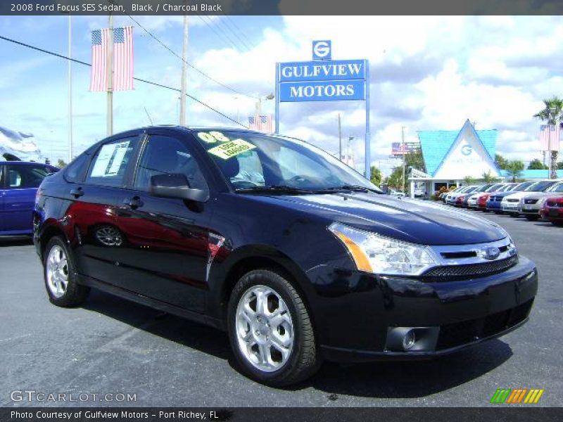 Black / Charcoal Black 2008 Ford Focus SES Sedan