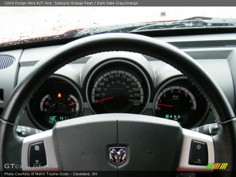 Sunburst Orange Pearl / Dark Slate Gray/Orange 2009 Dodge Nitro R/T 4x4
