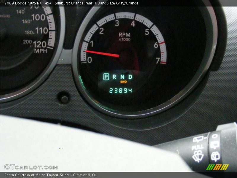 Sunburst Orange Pearl / Dark Slate Gray/Orange 2009 Dodge Nitro R/T 4x4