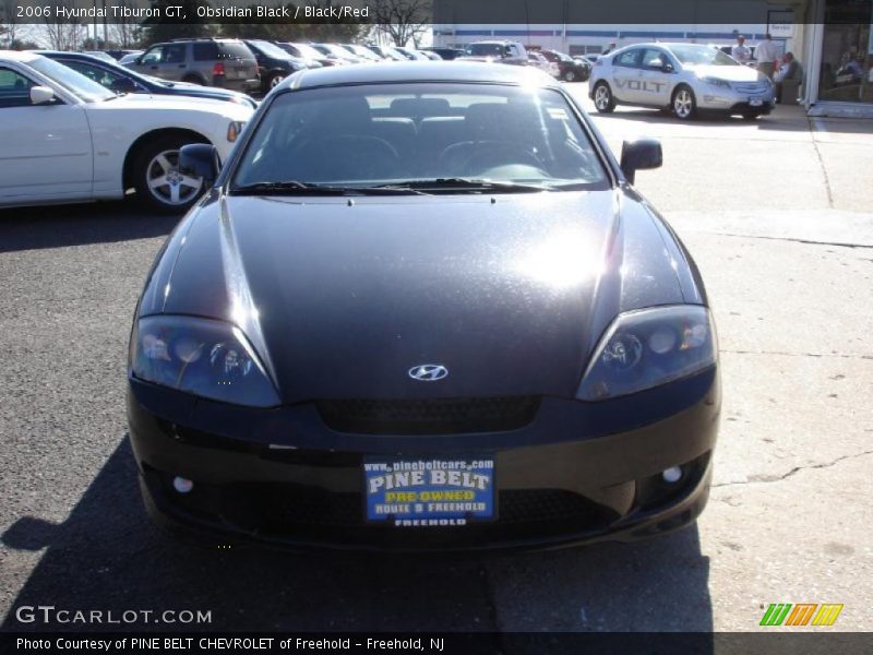 Obsidian Black / Black/Red 2006 Hyundai Tiburon GT