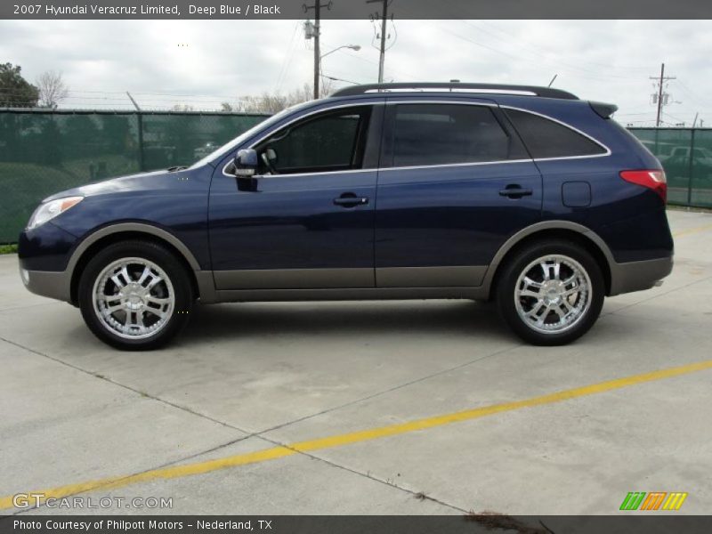 Deep Blue / Black 2007 Hyundai Veracruz Limited
