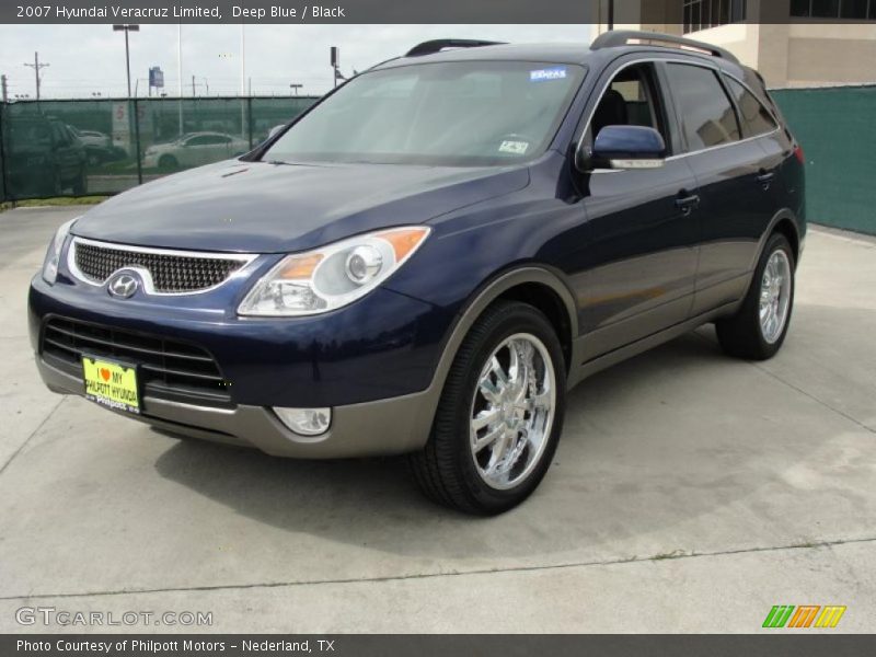 Deep Blue / Black 2007 Hyundai Veracruz Limited