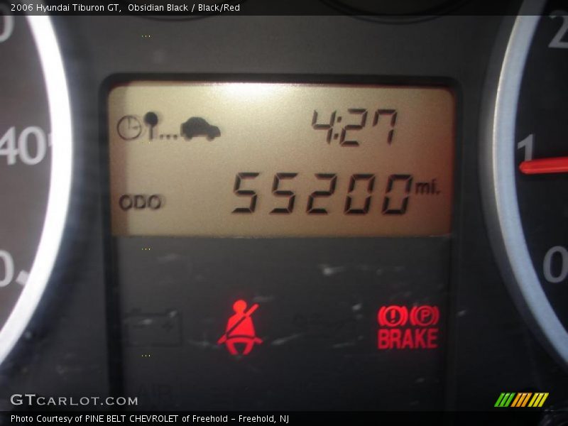 Obsidian Black / Black/Red 2006 Hyundai Tiburon GT