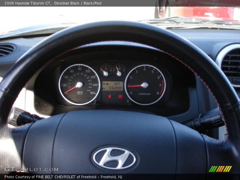 Obsidian Black / Black/Red 2006 Hyundai Tiburon GT
