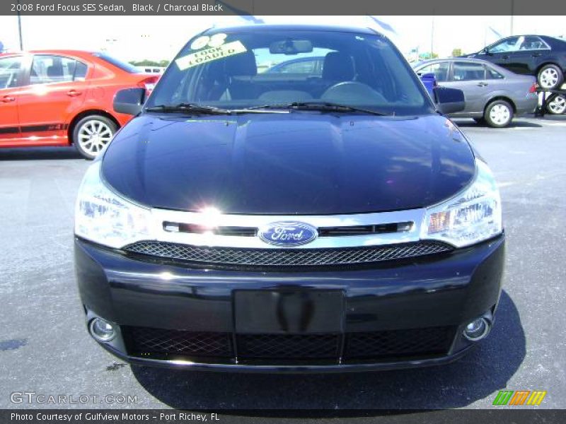 Black / Charcoal Black 2008 Ford Focus SES Sedan
