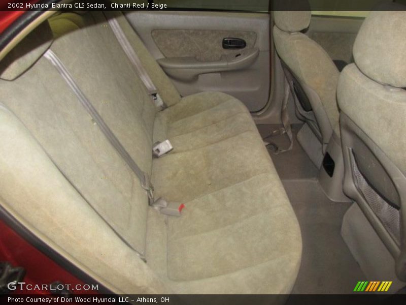 Chianti Red / Beige 2002 Hyundai Elantra GLS Sedan