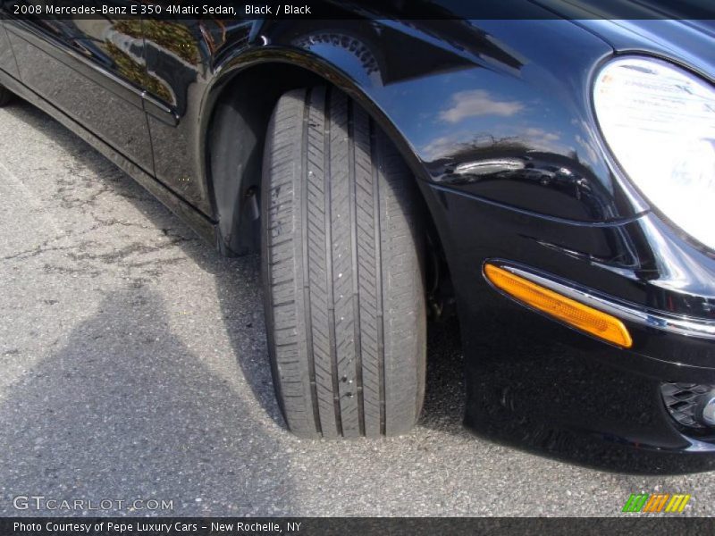 Black / Black 2008 Mercedes-Benz E 350 4Matic Sedan