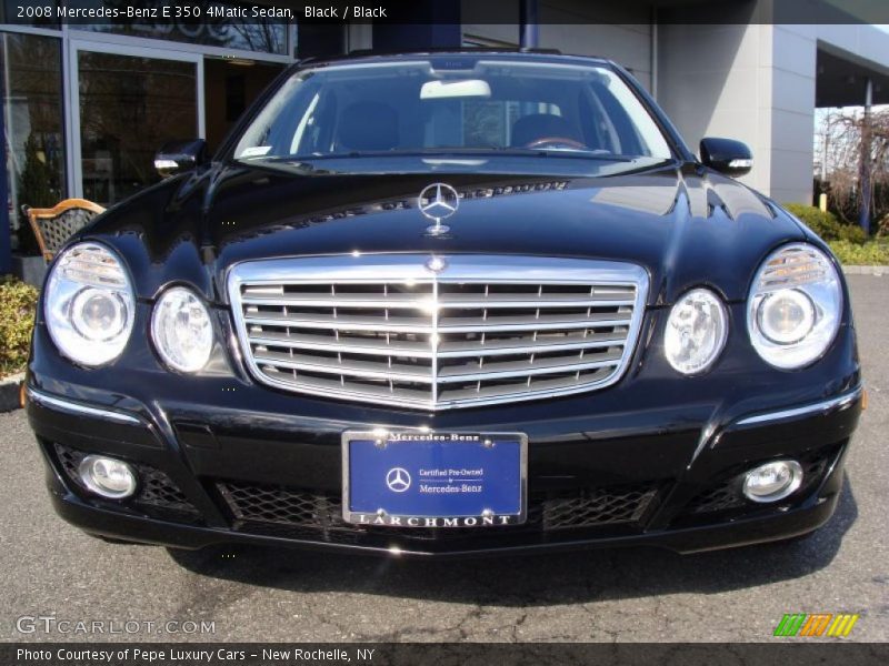Black / Black 2008 Mercedes-Benz E 350 4Matic Sedan