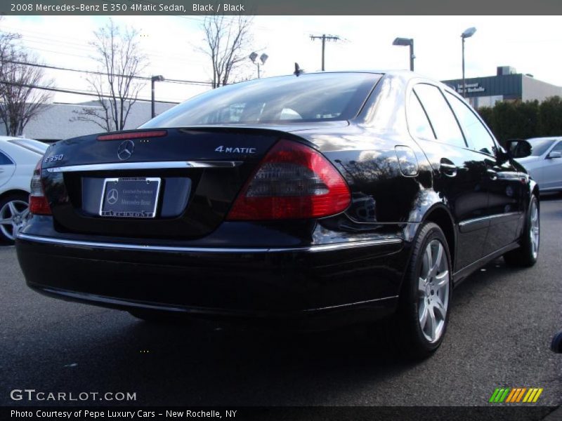 Black / Black 2008 Mercedes-Benz E 350 4Matic Sedan