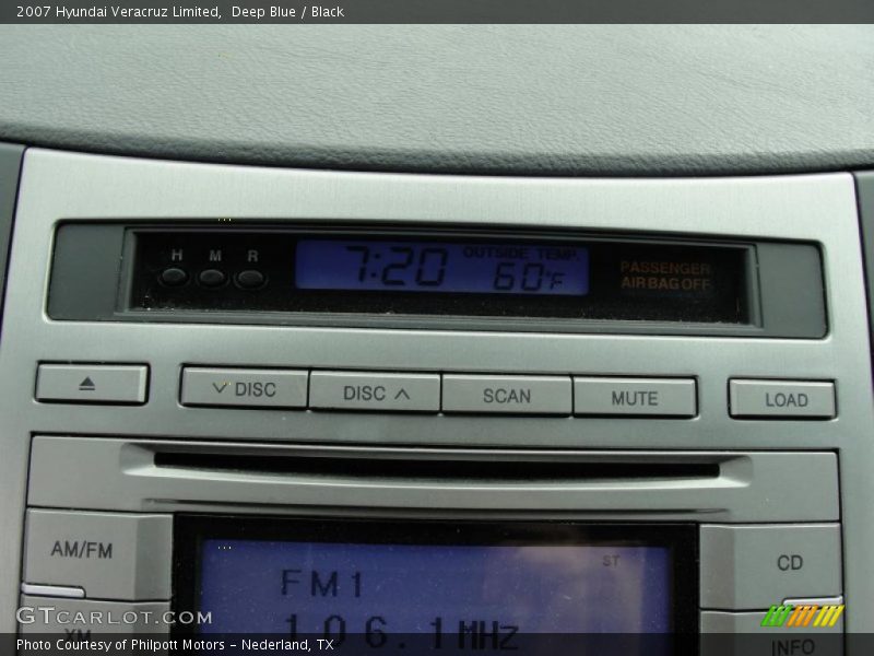 Deep Blue / Black 2007 Hyundai Veracruz Limited