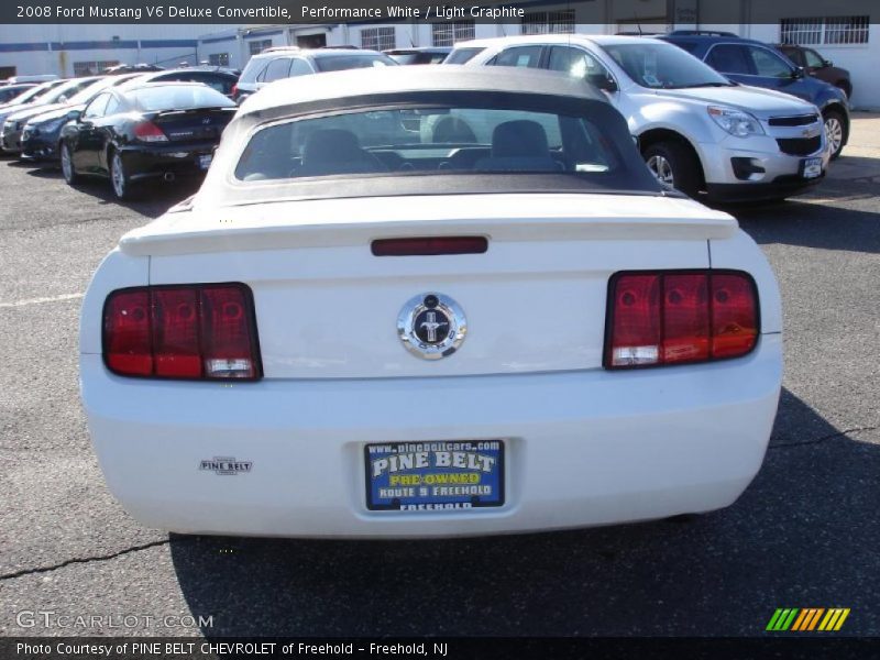 Performance White / Light Graphite 2008 Ford Mustang V6 Deluxe Convertible