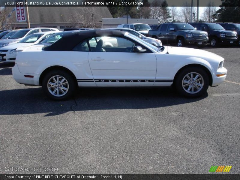 Performance White / Light Graphite 2008 Ford Mustang V6 Deluxe Convertible
