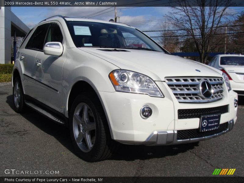 Arctic White / Cashmere 2009 Mercedes-Benz ML 550 4Matic