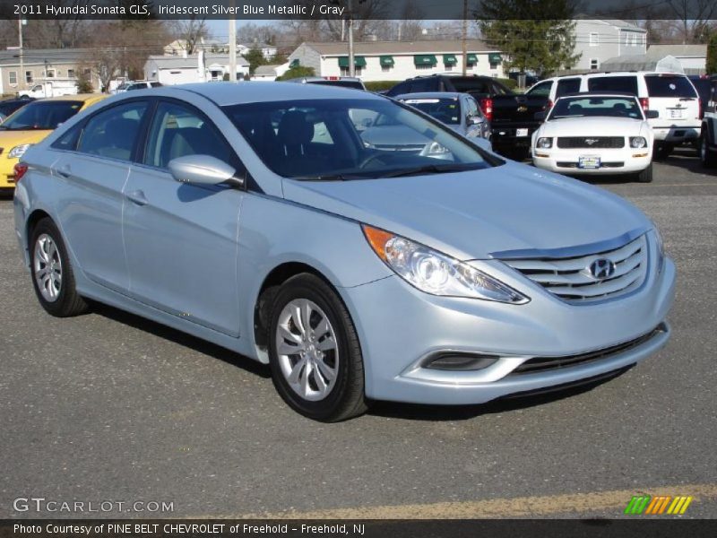 Iridescent Silver Blue Metallic / Gray 2011 Hyundai Sonata GLS