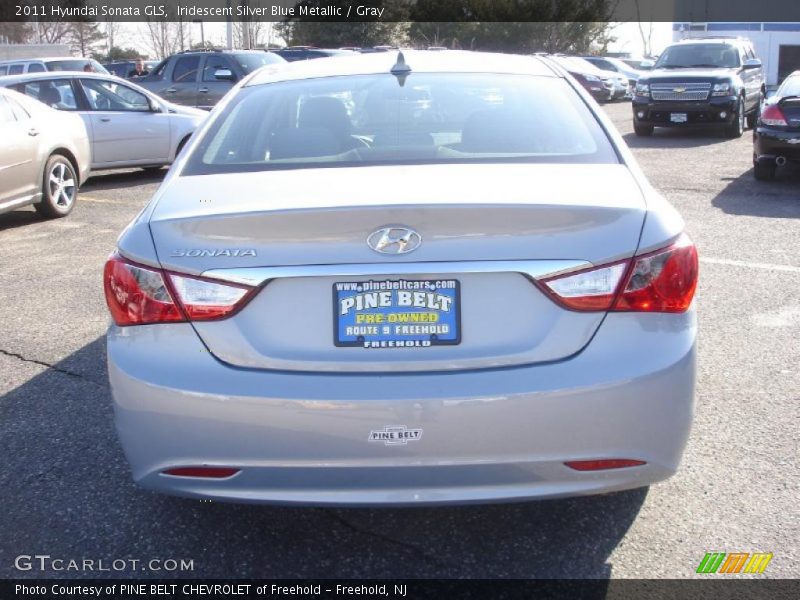 Iridescent Silver Blue Metallic / Gray 2011 Hyundai Sonata GLS