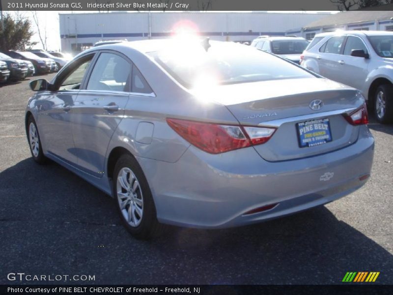 Iridescent Silver Blue Metallic / Gray 2011 Hyundai Sonata GLS