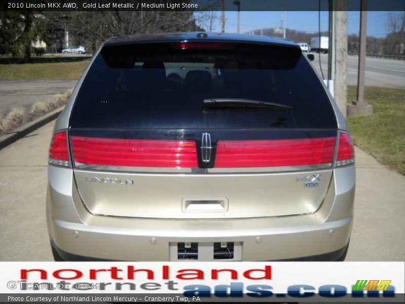 Gold Leaf Metallic / Medium Light Stone 2010 Lincoln MKX AWD