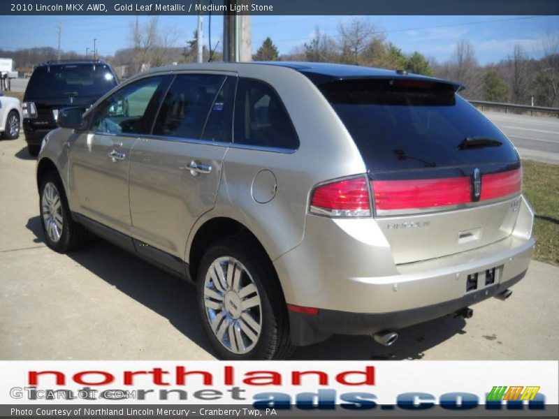 Gold Leaf Metallic / Medium Light Stone 2010 Lincoln MKX AWD