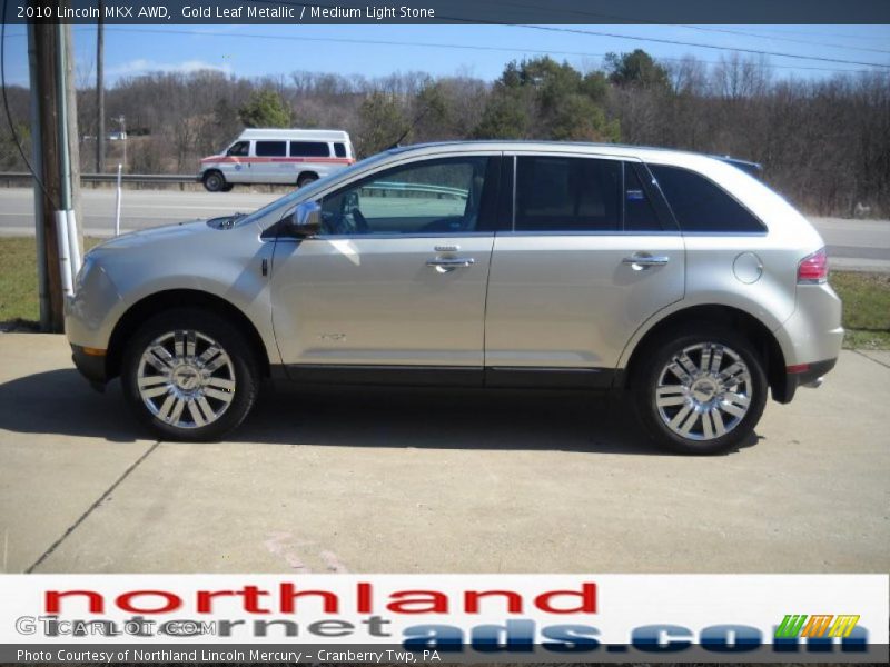 Gold Leaf Metallic / Medium Light Stone 2010 Lincoln MKX AWD
