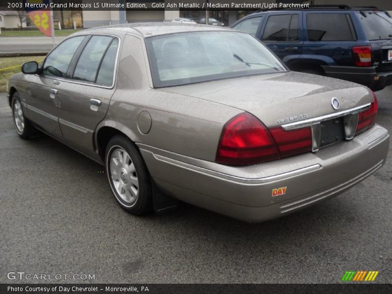 Gold Ash Metallic / Medium Parchment/Light Parchment 2003 Mercury Grand Marquis LS Ultimate Edition