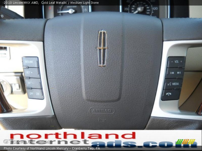 Gold Leaf Metallic / Medium Light Stone 2010 Lincoln MKX AWD