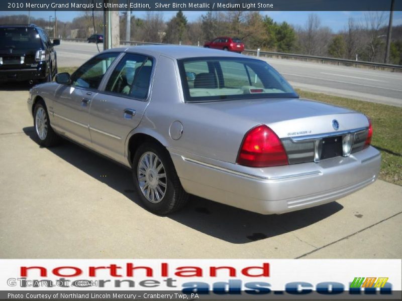 Silver Birch Metallic / Medium Light Stone 2010 Mercury Grand Marquis LS Ultimate Edition