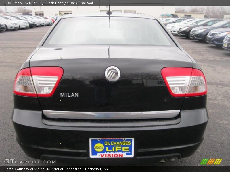 Black Ebony / Dark Charcoal 2007 Mercury Milan I4