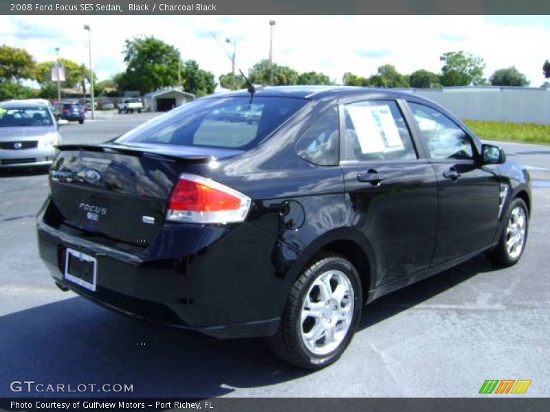Black / Charcoal Black 2008 Ford Focus SES Sedan