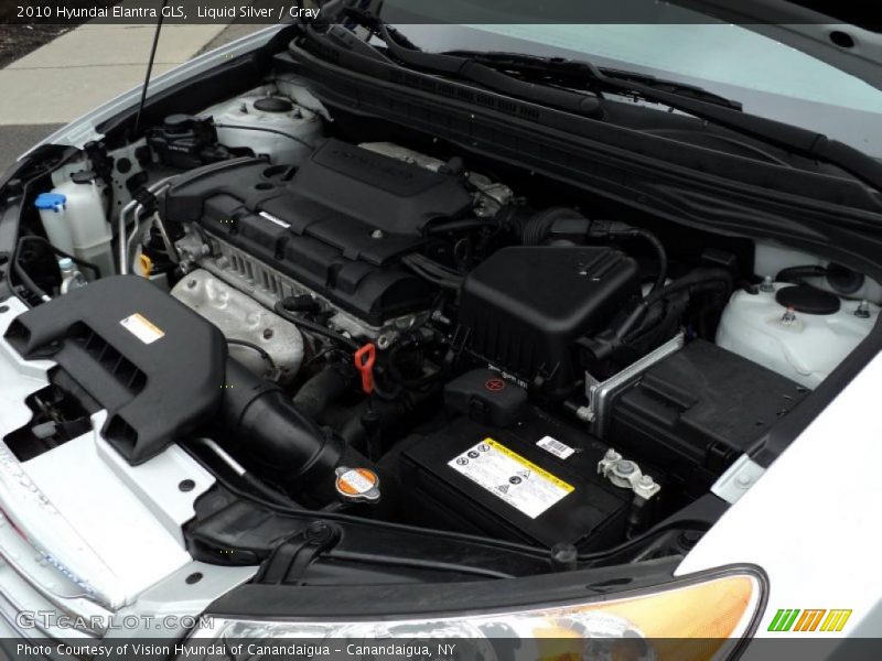 Liquid Silver / Gray 2010 Hyundai Elantra GLS