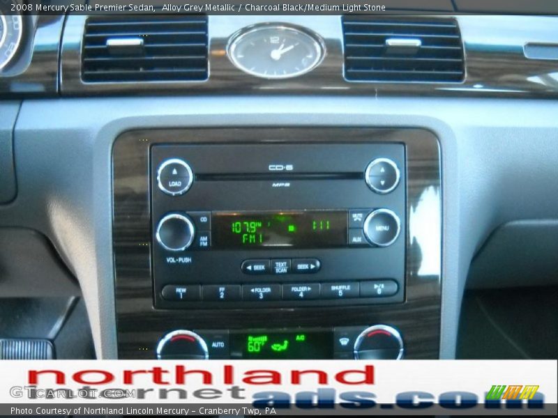 Alloy Grey Metallic / Charcoal Black/Medium Light Stone 2008 Mercury Sable Premier Sedan