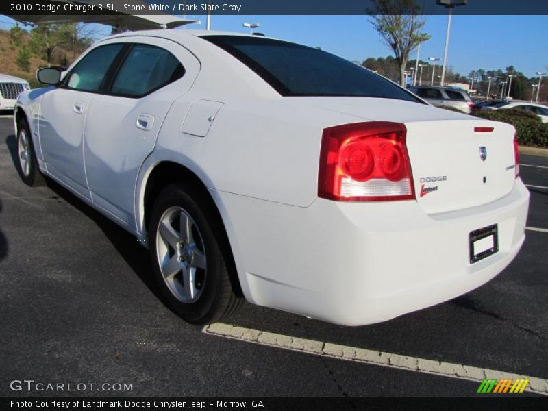 Stone White / Dark Slate Gray 2010 Dodge Charger 3.5L