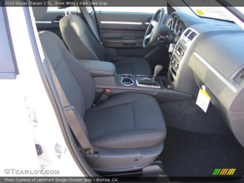 Stone White / Dark Slate Gray 2010 Dodge Charger 3.5L
