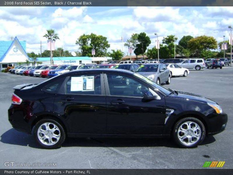 Black / Charcoal Black 2008 Ford Focus SES Sedan