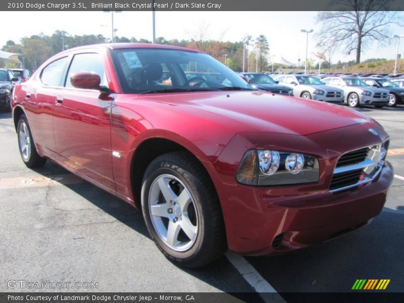 Brilliant Black Crystal Pearl / Dark Slate Gray 2010 Dodge Charger 3.5L