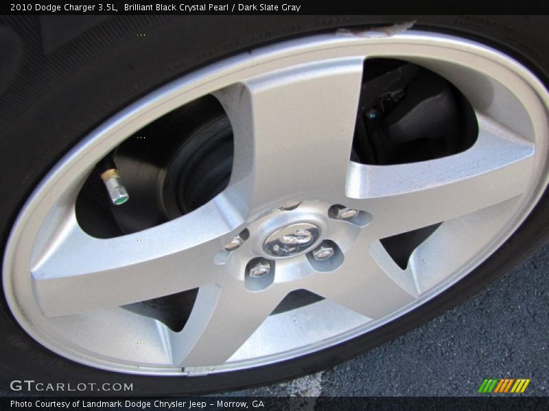 Brilliant Black Crystal Pearl / Dark Slate Gray 2010 Dodge Charger 3.5L