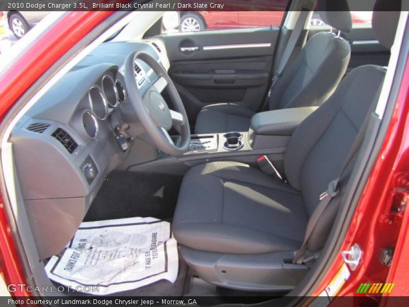 Brilliant Black Crystal Pearl / Dark Slate Gray 2010 Dodge Charger 3.5L
