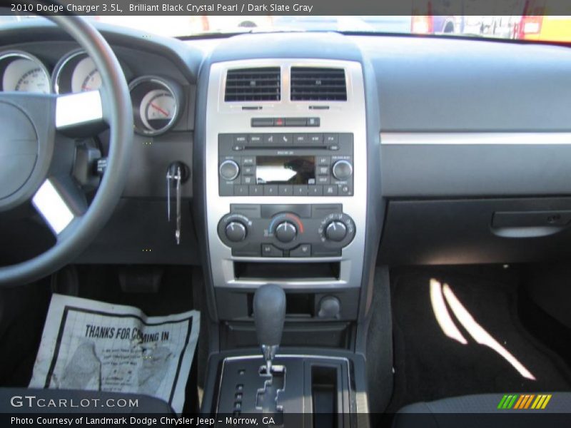 Brilliant Black Crystal Pearl / Dark Slate Gray 2010 Dodge Charger 3.5L