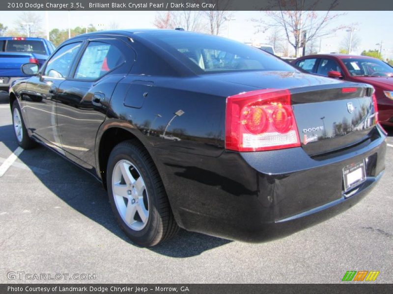 Brilliant Black Crystal Pearl / Dark Slate Gray 2010 Dodge Charger 3.5L