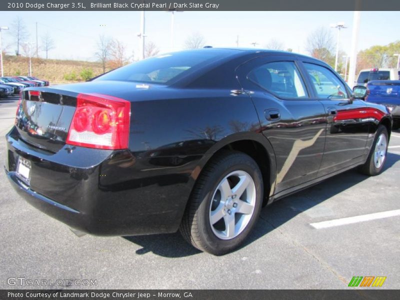 Brilliant Black Crystal Pearl / Dark Slate Gray 2010 Dodge Charger 3.5L