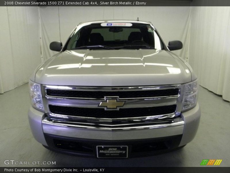 Silver Birch Metallic / Ebony 2008 Chevrolet Silverado 1500 Z71 Extended Cab 4x4