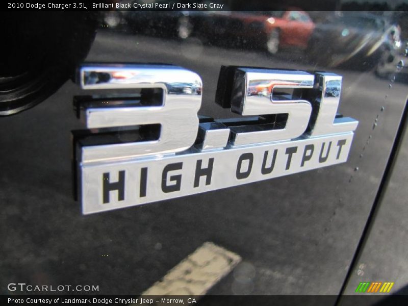 Brilliant Black Crystal Pearl / Dark Slate Gray 2010 Dodge Charger 3.5L